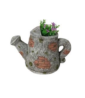 Dekoratīvais puķu pods "Laistītājs" NF80-262, 36 cm x 22 cm x 25 cm, brūna krās.