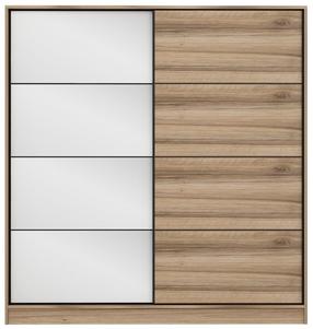 Шкаф Kalune Design Kale 7171, белый цв./коричневый цв./бежевый цв., 52 см x 220 см x 210 см