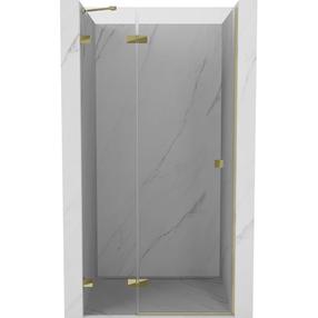 Dušo durys Mexen Lunar Left, 95 cm x 200 cm, aukso sp./grūdintas