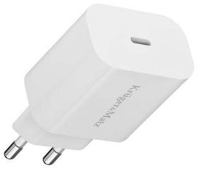 Telefona lādētājs Kruger&Matz KM0850, USB Type C, balta krās., 18 W