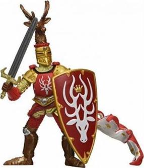 Žaislinė figūrėlė Papo Weapon Master Stag 401290, 10 cm, aukso sp./raudona sp.
