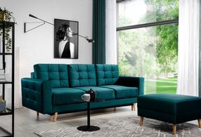 Sofa Asgard Monolith 37, tamsiai žalia sp., 92 x 233 cm x 93 cm