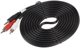 Провод Lanberg Cable 3.5mm / RCA x2 RCA male x 2, 3.5 mm male, 5 м, белый цв.