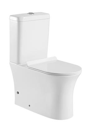 Unitazas, pastatomas Domoletti MT121B, su dangčiu, 390 mm x 650 mm