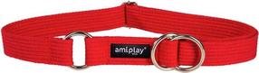 Kaelarihm koertele Amiplay Cotton, punane v., 490 - 850 mm x 30 mm, XXL