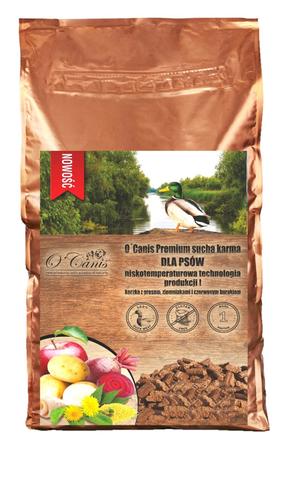 Sausas šunų maistas O'Canis Premium, antiena/bulvės/burokėliai, 1.5 kg