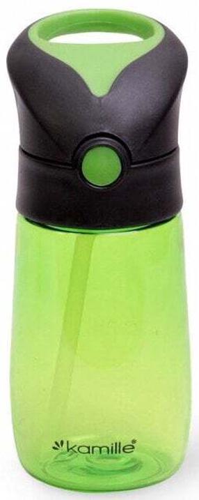 Sporta pudeles un šeikeri Kamille Childrens Bottle KM 2300, zaļa krās., plastmasa, 0.35 l