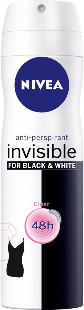 Moteriškas dezodorantas Nivea Invisible For Black & White, 200 ml