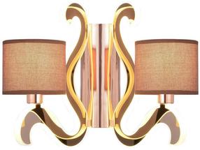 Светильник настенный Candellux Ambrosia 22-33529, E14, 2 x 40 Вт, медный цв. / медный цв.