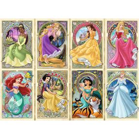 Пазл Ravensburger Disney Princess - Nouveau Art Princesses, 50 см x 70 см, 1000 шт.