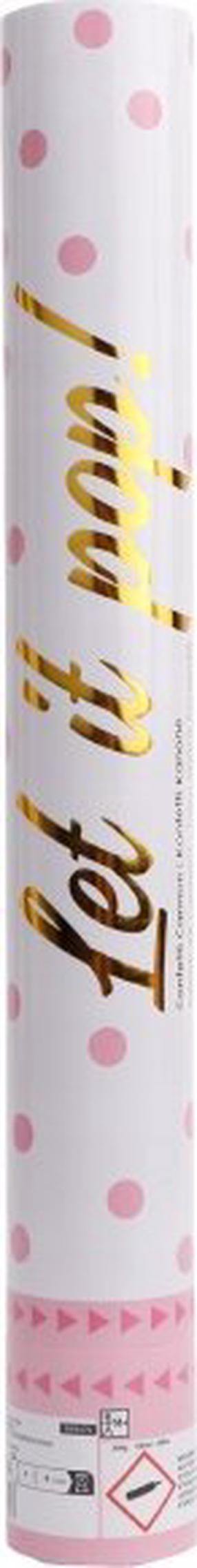Konfetti Amscan Let It Pop, roosa v., 40 cm