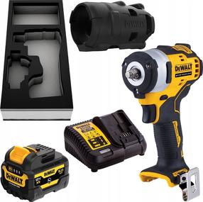 Bezvadu trieciena uzgriežņu atslēga Dewalt DCF903P1G-QW, 12 V, 5000 mAh