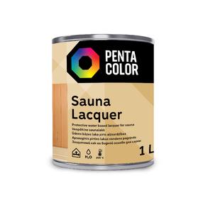 Laka, pus-spīdīgs Pentacolor Sauna, 1 l, Caurspīdīga krās.