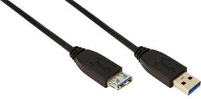 Laidas Logilink USB 3.0 / USB 3.0 USB 3.0 A male, USB 3.0 A female, 3 m, juoda sp.