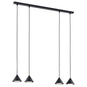 Šviestuvas kabinamas Emibig Elit 4 1330/4, GX53, 4 x 10 W, juoda sp. / juoda sp., 12 x 12 cm