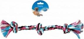 Žaislas šuniui, virvinis Duvo 3 Knots, 37.5 cm, įvairių spalvų