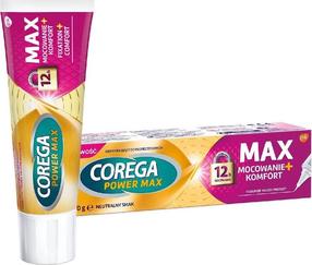 Dantų protezų fiksuojamasis kremas Corega Power Max Fixation + Comfort, 40 g