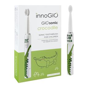 Elektriskā zobu birste InnoGIO GIOsonic Crocodile, balta krās./zaļa krās.