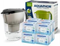 Vandens filtravimo indas, su kasetėmis Aquaphor Jasper, 2.8 l, skaidri sp./juoda sp.
