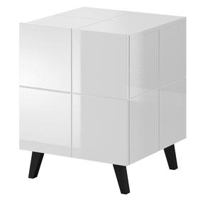 Naktinis staliukas Cama Meble Reja, baltas, 46 cm x 45 cm x 57.5 cm