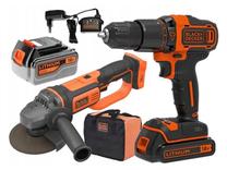 Akumuliatorinių įrankių rinkinys Black & Decker BCK24D1M1S-QW, 18 V