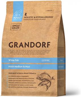 Kuiv koeratoit Grandorf Medium & Maxi GDDD0703, kalaliha, 3 kg