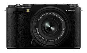 Digitālā fotokamera Fujifilm X-M5, melna krās.