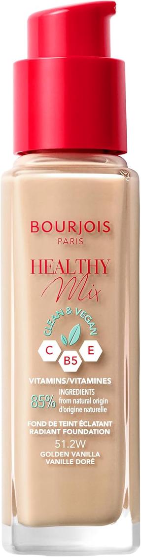 Vedel jumestuskreem Bourjois Paris Healthy Mix, 51.2w golden vanilla, 30 ml