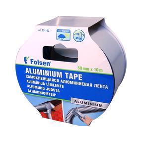 Līmlente ar alumīnija foliju pārsegtiem izolācijas materiāliem Folsen, 10 m x 50 mm