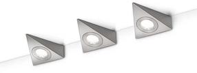 Šviestuvas sieninis Trio Ecco, LED, 3000 °K, 3 x 3 W, nikelio sp. / nikelio sp.