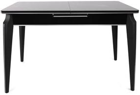 Stalas išskleidžiamas Kalune Design Star 983, sidabro sp./juoda sp., 79 cm x 120 cm x 75 cm