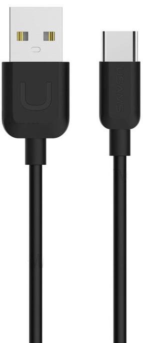 Vads Usams, USB Type C/USB, melna krās.
