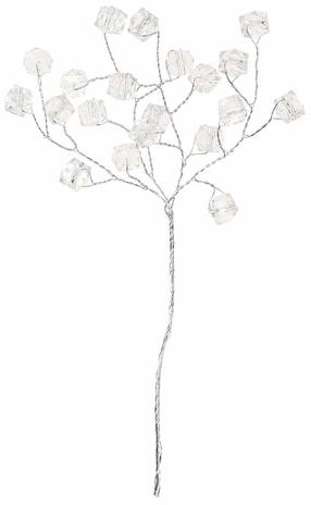Dirbtinė šakelė Home4you Shine, balta sp., 16 cm
