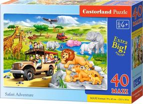 Пазл Castorland Safari Adventure 342913, 40 см x 59 см, 40 шт., многоцветный