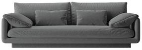 Sofa Micadoni Torino Structured, tamsiai pilka sp., 220 x 103 cm x 83 cm
