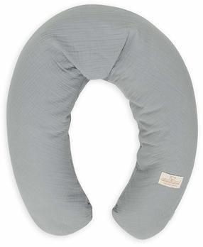 Grūtnieču spilvens BabyMatex Relax Muslin, pelēka krās.