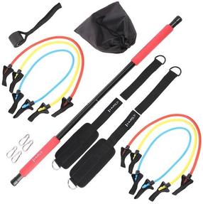 Komplekts HMS Multifunctional Pilates Bar Set DC31, 92 cm, 1.45 kg, sarkana krās., 17 gab.