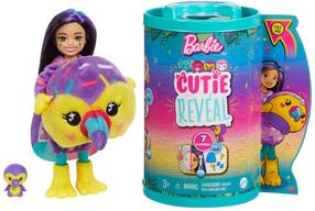 Lėlė Mattel Barbie Barbie Cutie Reveal Chelsea Toucan HKR16, 10 cm, įvairių spalvų