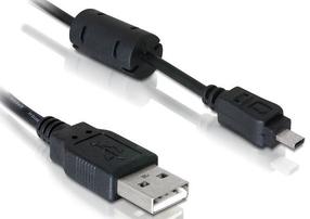 Vads Delock UC-E6, USB 2.0 A male, 1.83 m, melna krās.