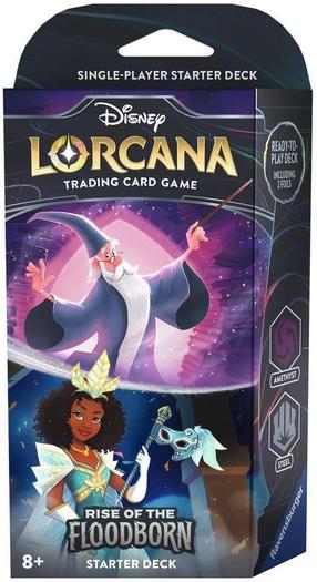 Карточная игра Ravensburger Disney Lorcana Rise of the Floodborn Starter Deck - Amethyst & Steel, EN