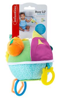Lavinimo žaislas Infantino Busy Lil Sensory Ball, įvairių spalvų