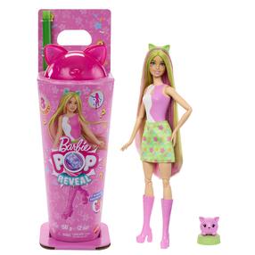 Кукла с аксессуарами Mattel Barbie Pop Reveal Animal Party JCN88, 29 см, зеленый цв.