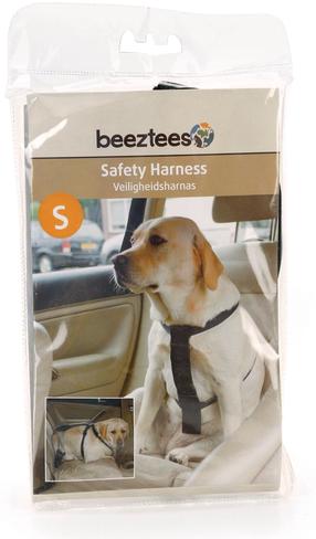 Koerte traksid Beeztees Safety, must v., 400 - 600 mm, S