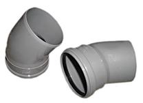 Alkūnė vidaus kanalizacijai Wavin Optima, 40 mm, 67 °