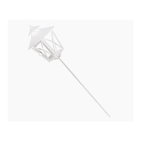 Latern, klaas/metall, 60 cm, valge v.