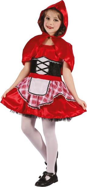 Kostīms bērniem, sarkangalvīte GoDan Little Red Riding Hood, sarkana krās., 120-130 cm