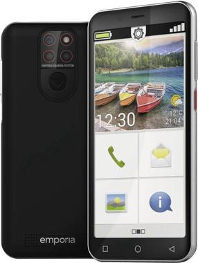 Mobilusis telefonas Emporia Smart 5 Mini, 64 GB, juoda (pažeista pakuotė)