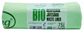 Bio kompostuojami šiukšlių maišai Biobag, 75 l, 20 vnt.