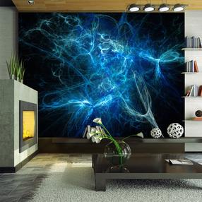 Fototapeet Artgeist Blue lightning bolts 4XLFTNT0042, 309 cm x 400 cm