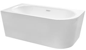 Vonia, laisvai pastatoma Besco Avita A-line, 75 cm x 170 cm x 59.5 cm, asimetrinė, balta sp.